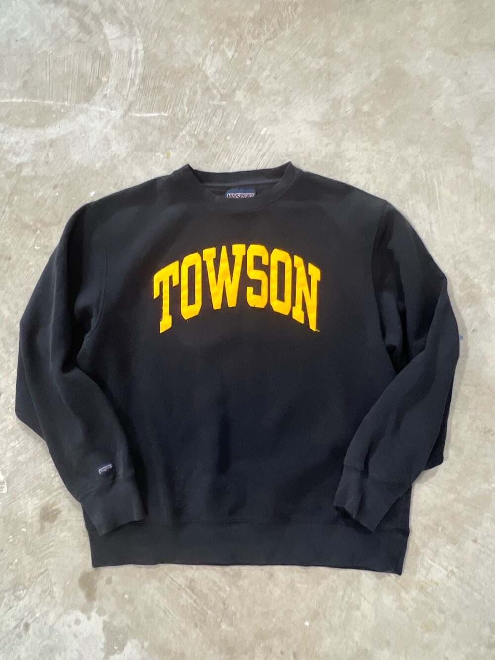 JanSport Vintage Towson University Tigers Black Crewneck Sweatshirt Large